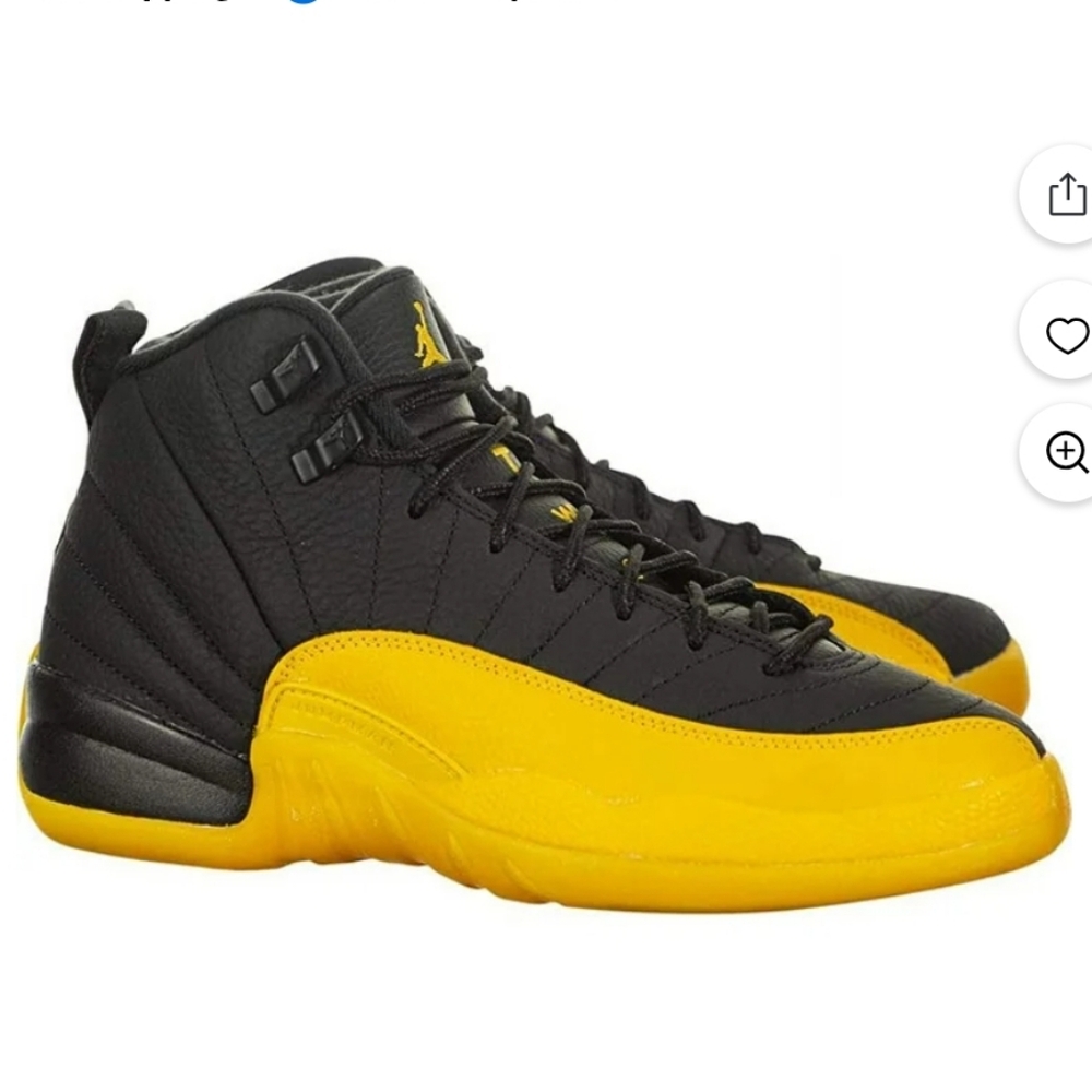 Kids Black and Yellow Sneakers 1y